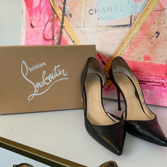 Christian Louboutin Shoes - Christian Louboutin Iriza 100 Kid Black